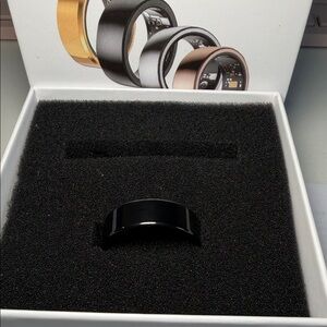 Black Smart Ring Halo Ring 3 size 12